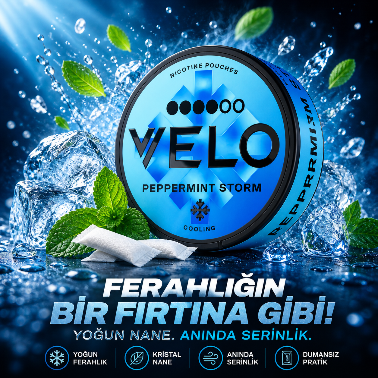 Velo Peppermint Storm | Snus Türkiye | Snus İstanbul